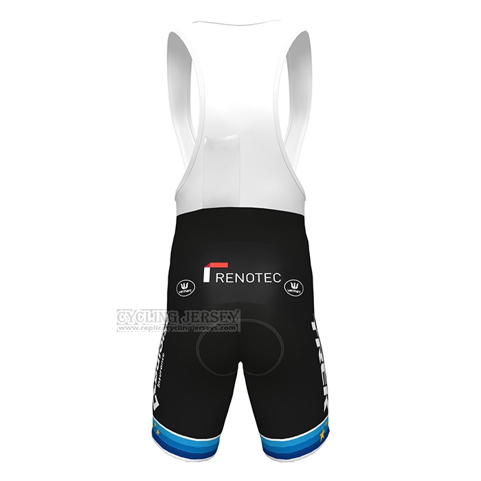 2022 Cycling Jersey European Champion Trek White Red Short Sleeve and Bib Short